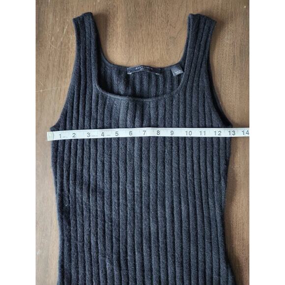 All Saints Alpaca Blend Margot Black Ribbed Sweater Midi Dredd size Medium EUC - Picture 7 of 8